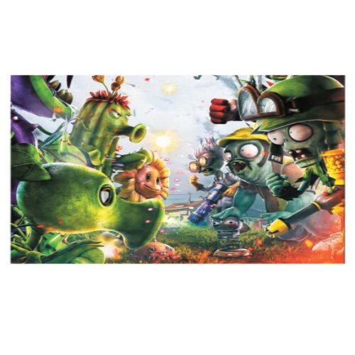 Painel de Aniversário Plantas x Zumbis - 1,50x1,00m