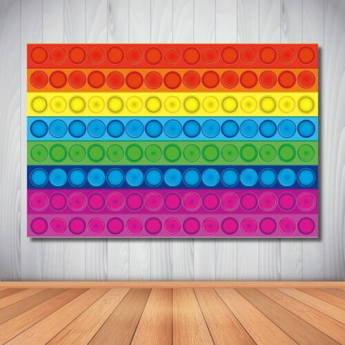 Painel de Festa Infantil Popit Fidget Toys -1,50x1,00m