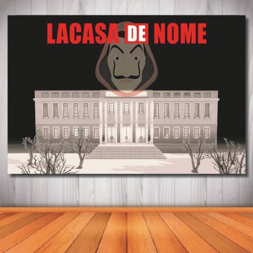 Painel La Casa de Papel - 1,50x1,00m