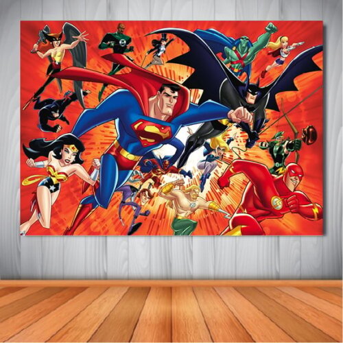 Painel Liga da Justiça - 1,50x1,00m