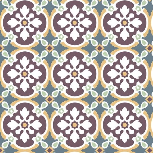 Papel de Parede Azulejo Antigo