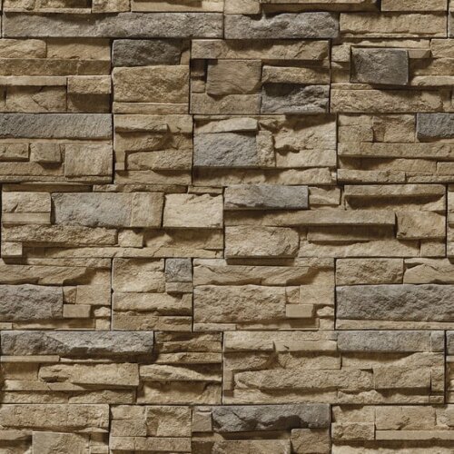 Papel de Parede Canjiquinha Pedras Diversas - 3d