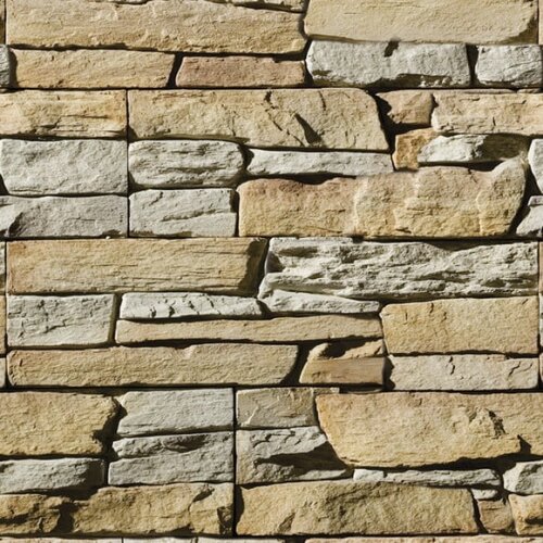 Papel de Parede Canjiquinha Pedras Diversas - 3d