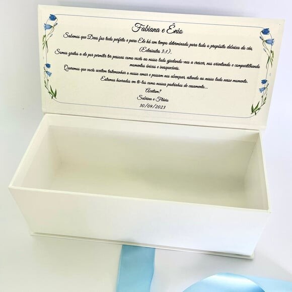 Caixa Convite para Padrinhos de Casamento