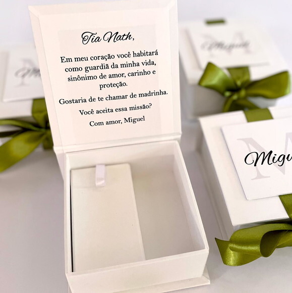 Convite para Padrinhos 10x10x4
