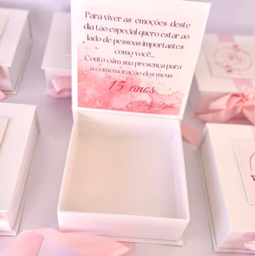 15 Anos Debutante Caixa Cartonada 15x15x5