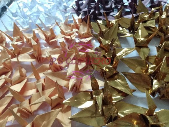 100 Tsurus Origami 10cm