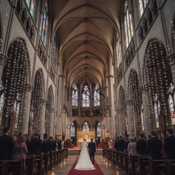 Cortina de Tsurus para Casamento