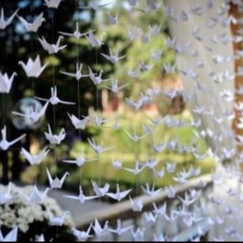 10 Fileiras de Origami Tsurus