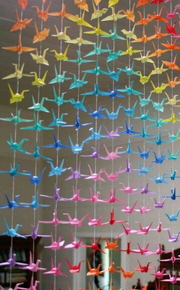20 Fileiras de Origami Tsurus