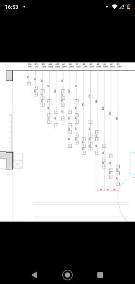 25 Fileiras de Tsurus Tamanhos na Imagem