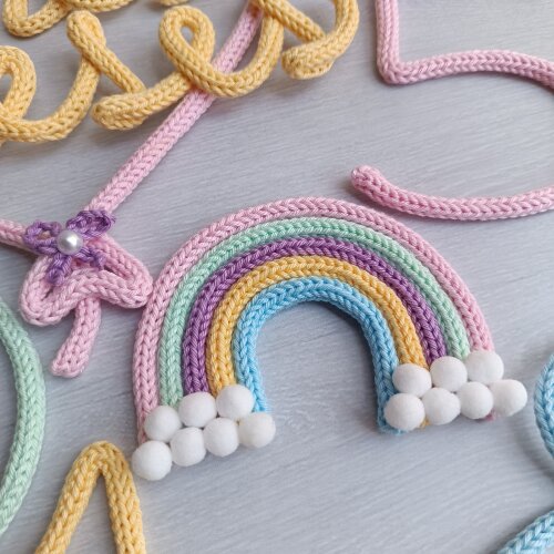 Kit Mesversário Tricotin Clássico Menina + Nome