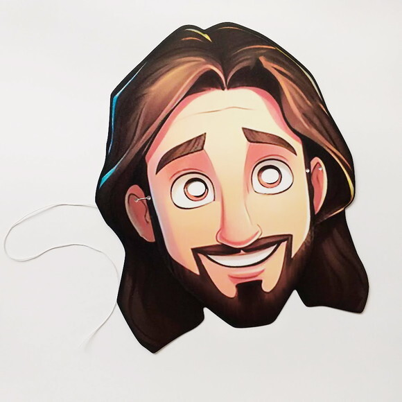 Kit 9 Máscara de Papel Personalizada de Foto de Rosto