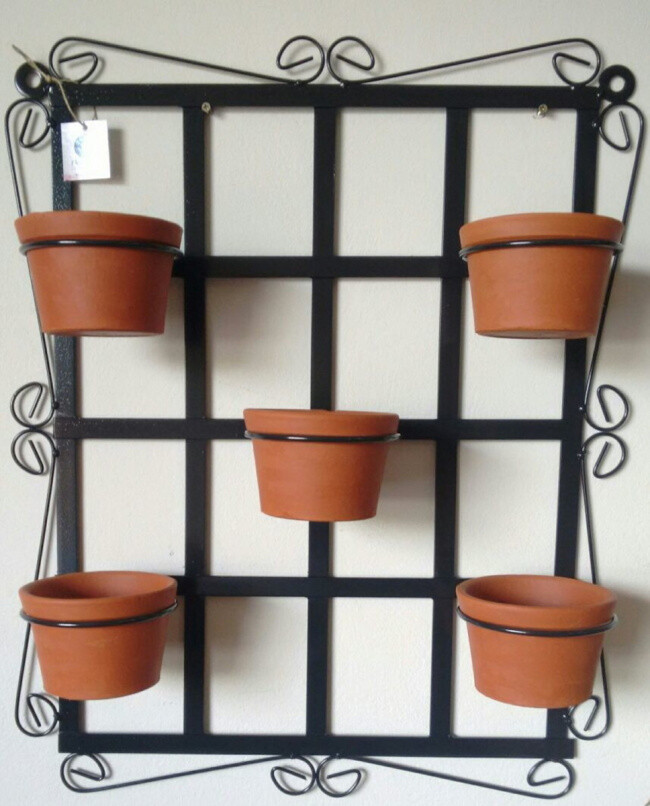 Suporte Para Plantas em forma de Quadrado para 5 vasos