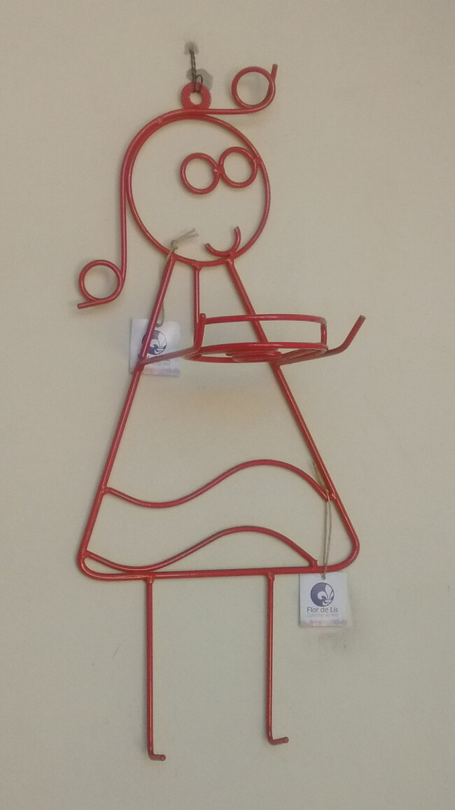 Suporte Para Plantas em forma de Boneca