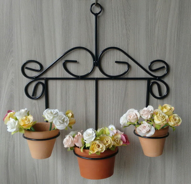 Suporte Para Plantas Retro Para 3 Vasos