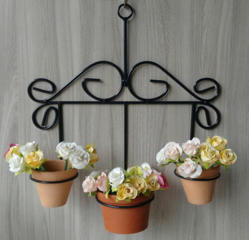 Suporte Para Plantas Retro Para 3 Vasos