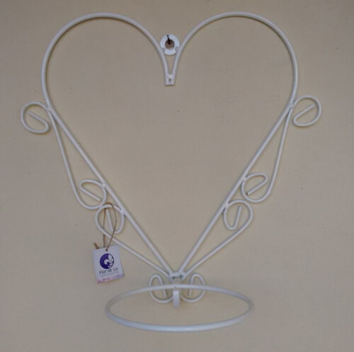 Suporte Para Plantas Coração Decorado