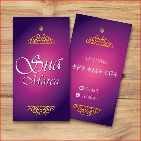 50 Tags Personalizadas Com Sua Logo