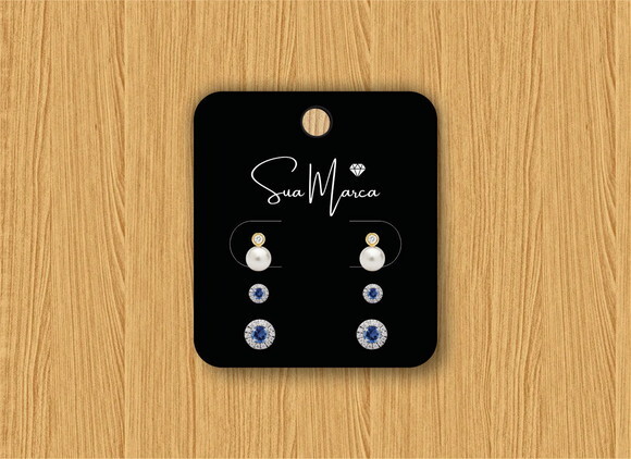 1000 Tags Personalizadas para Brincos 3 Pares