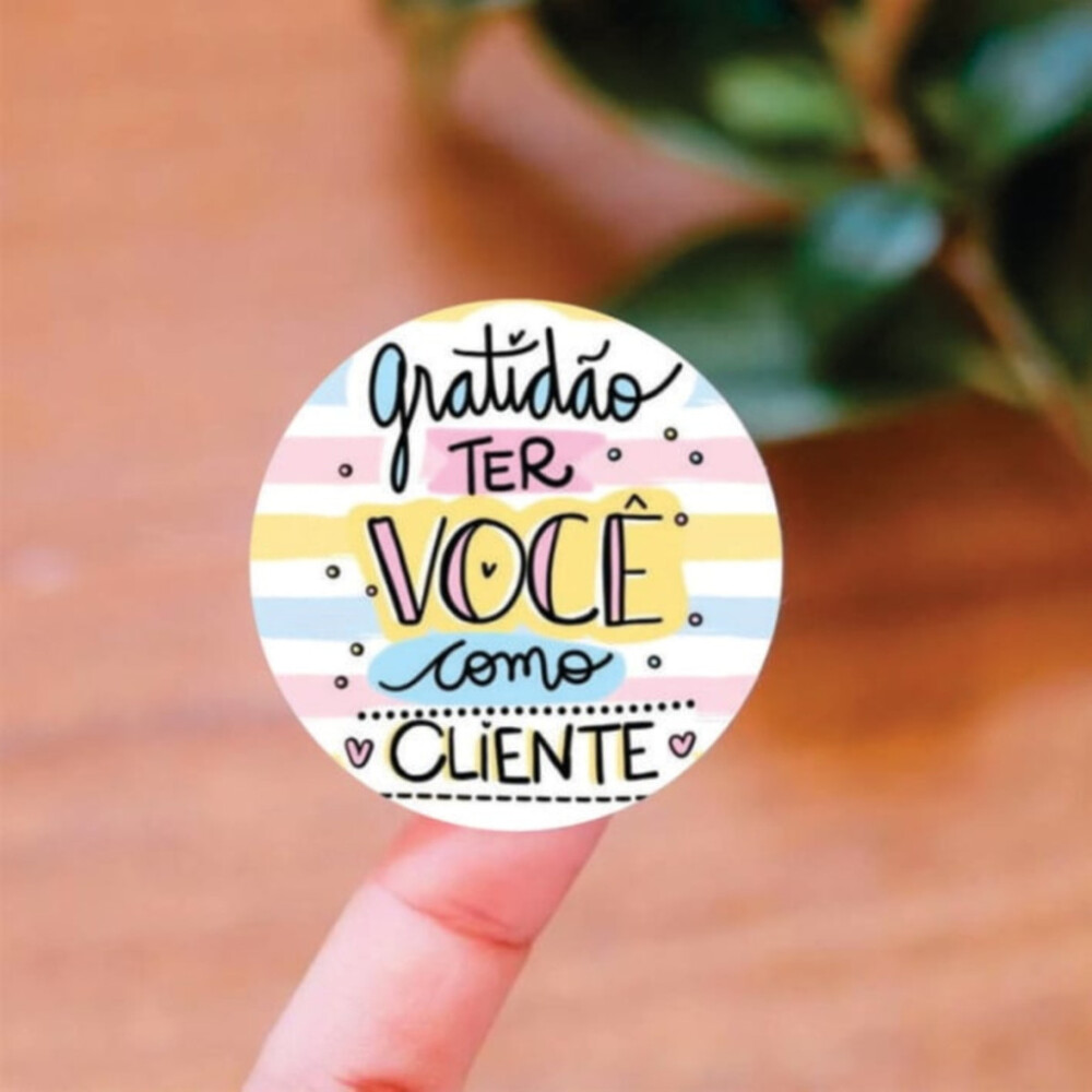Adesivo Personalizado 5x5cm 50 un.