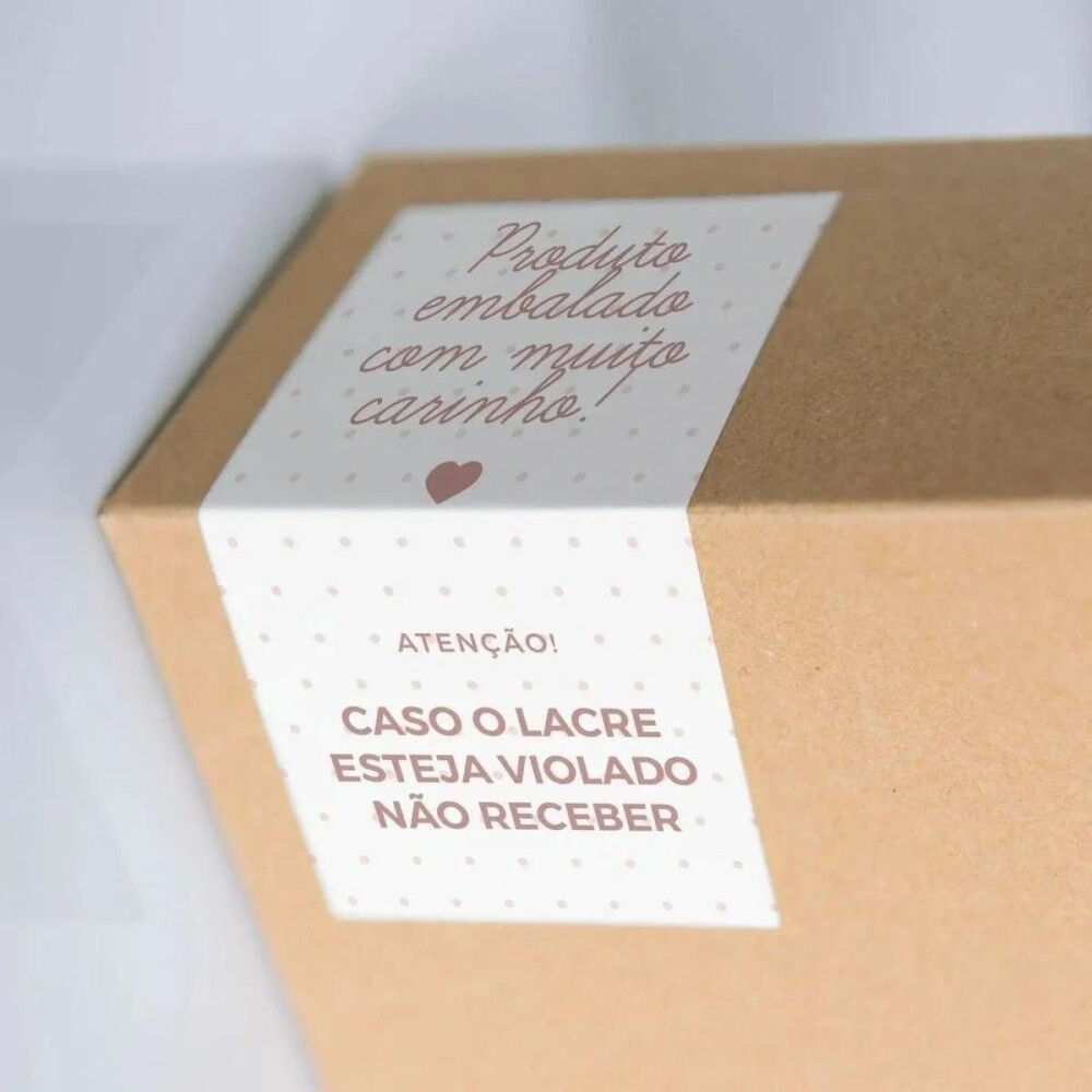 250 Adesivos Personalizados 3x6cm Lacres