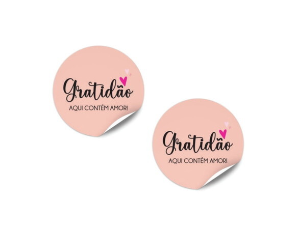 Adesivo Personalizado 2x2cm 100 un.