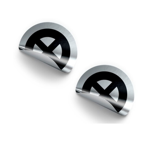 1000 Adesivos Personalizados Metalizados 2x2cm