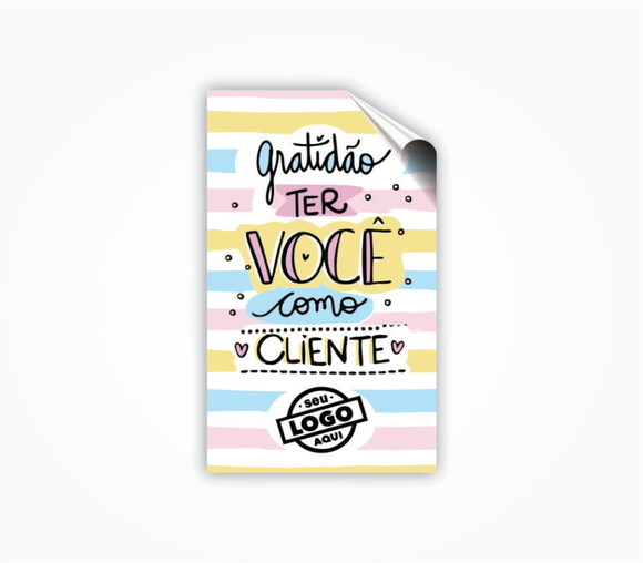 500 un. Lacre Adesivo Personalizado 3x5cm