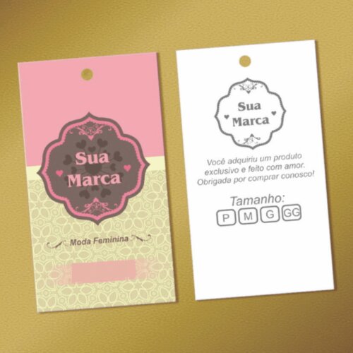 1000 Tags Personalizadas para Roupas e Produtos