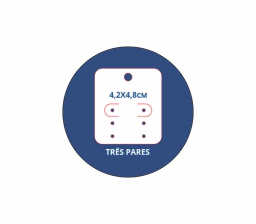 500 Tags Personalizadas Cartelas para Trio de Brincos