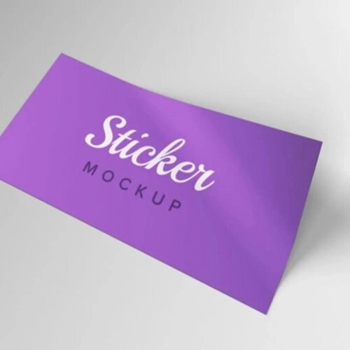 50 un Adesivo Personalizado Retangular 3x6cm