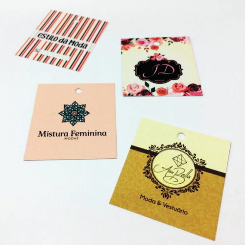 3000 un. Mini Tag Personalizada Roupas e Produtos