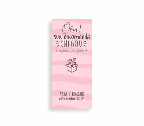 Lacres Adesivos Personalizados 3x6cm 500 un.