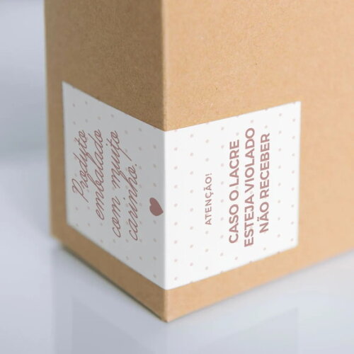 250 un. Adesivo Personalizado Retangular 5x8cm