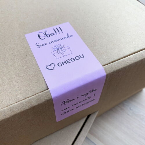 1000 un. Lacre Adesivo Personalizado 5x8cm