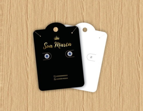 Tags Personalizada Cartelas Para Joias Capelinha 500 un.