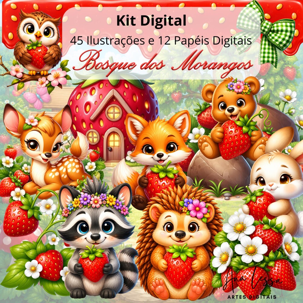 Kit Digital Bosque dos Morangos