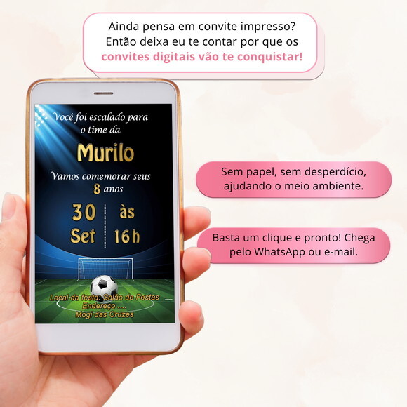 Convite Digital Futebol