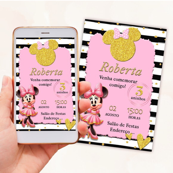 Convite Digital Minnie