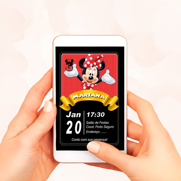 Convite Digital Minnie