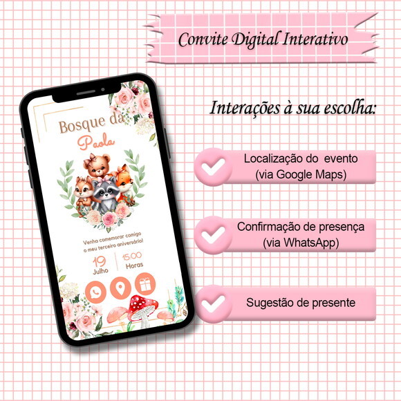 Convite Interativo Bosque