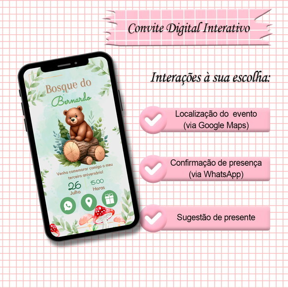 Convite Interativo Bosque