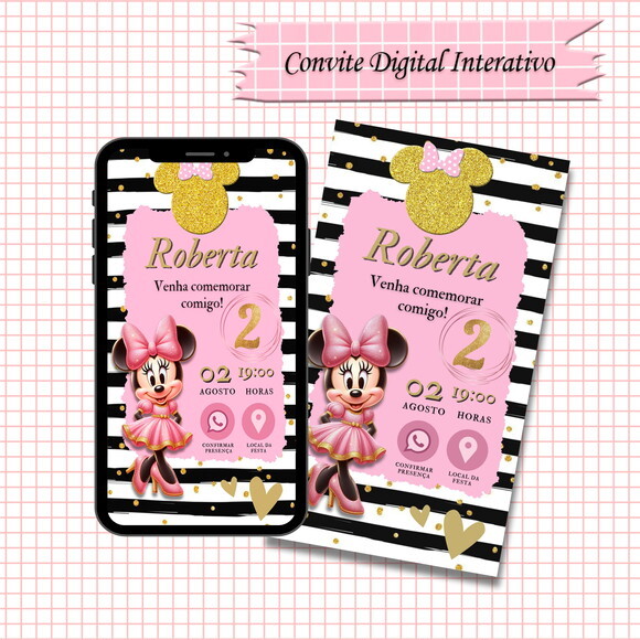 Convite Interativo Minnie