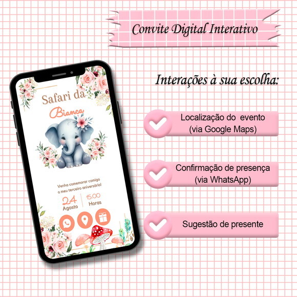 Convite Interativo Safari