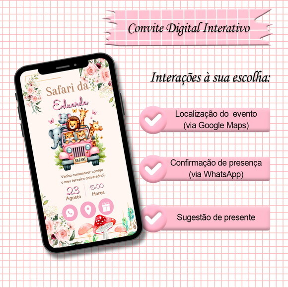 Convite Interativo Safari