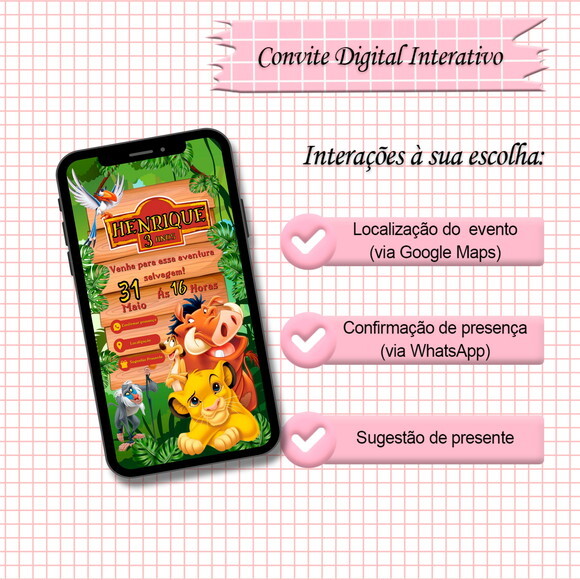 Convite Interativo Safari