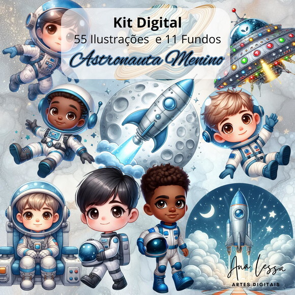 Kit Digital Astronauta Menino