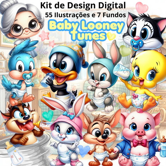 Kit Digital Baby Looney Tunes