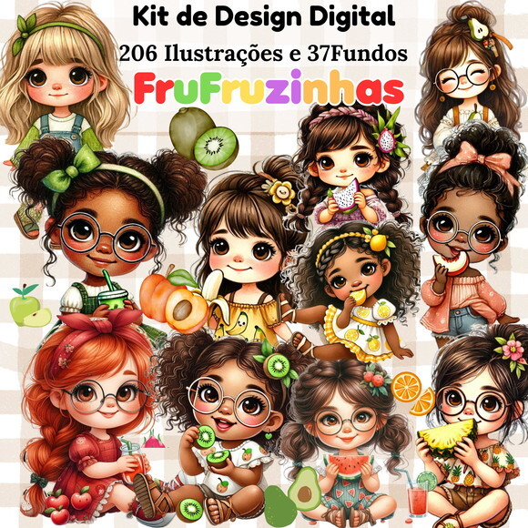 Kit Digital Frufruzinhas